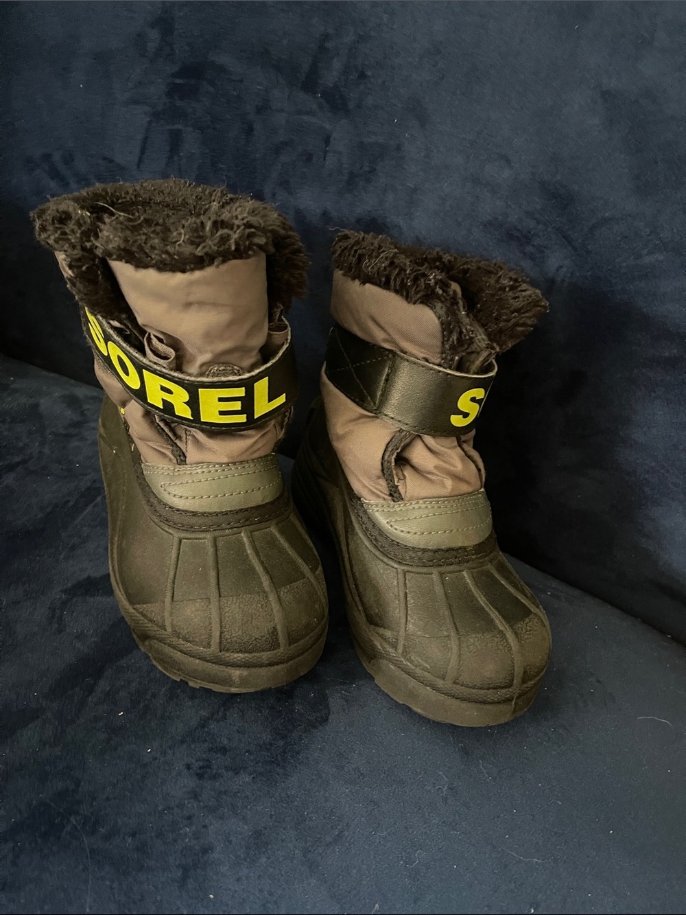 Sorel Kids Black & Green Insulated Snow Boots